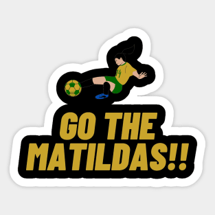 GO MATILDAS Australian Womens world Cup Design Sticker